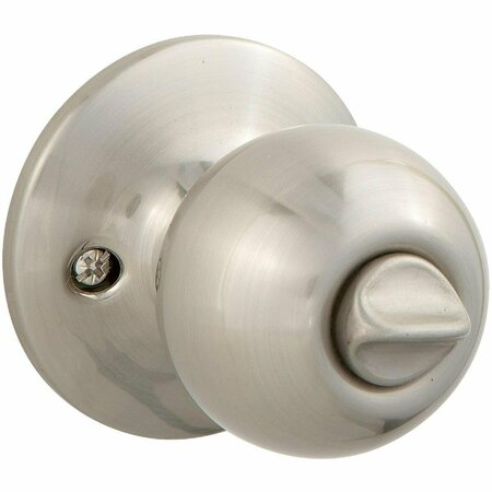 STEEL PRO Brushed Nickel Bed & Bath Door Knob TWX210B